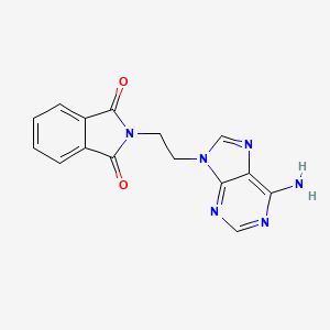 molecular formula C15H12N6O2 B1381302 2-[2-(6-氨基-9H-嘌呤-9-基)乙基]-2,3-二氢-1H-异吲哚-1,3-二酮 CAS No. 21708-28-1