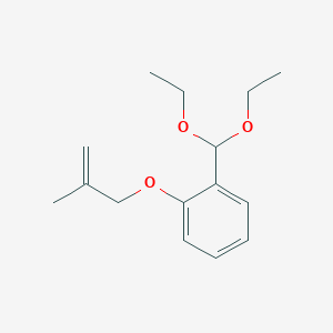 molecular formula C15H22O3 B13813022 1-(Diethoxymethyl)-2-(2-methylprop-2-enoxy)benzene CAS No. 5436-69-1