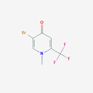 molecular formula C7H5BrF3NO B1381304 5-溴-1-甲基-2-(三氟甲基)吡啶-4-酮 CAS No. 1820712-52-4