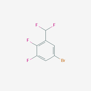 molecular formula C7H3BrF4 B1381307 5-溴-1-(二氟甲基)-2,3-二氟苯 CAS No. 1805422-92-7