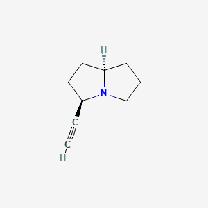 1H-Pyrrolizine, 3-ethynylhexahydro-, (3R,7aR)-(9CI)