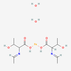 2-(Ethylideneamino)-3-hydroxybutanoic acid;iron;dihydrate