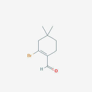 molecular formula C9H13BrO B1381314 2-溴-4,4-二甲基环己-1-烯-1-甲醛 CAS No. 251980-67-3