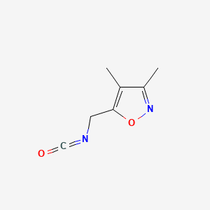 molecular formula C7H8N2O2 B13813150 5-(Isocyanatomethyl)-3,4-dimethyl-1,2-oxazole 