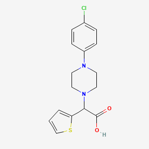 [4-(4-Chloro-phenyl)-piperazin-1-YL]-thiophen-2-YL-acetic acid