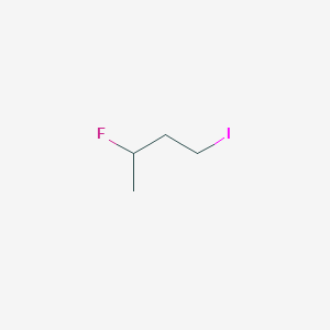 molecular formula C4H8FI B1381324 1-碘-3-氟丁烷 CAS No. 7411-33-8
