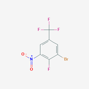 molecular formula C7H2BrF4NO2 B1381328 3-溴-4-氟-5-硝基苯三氟化物 CAS No. 1805937-72-7