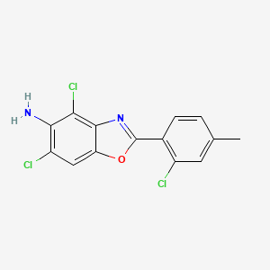 4,6-dichloro-2-(2-chloro-4-methylphenyl)-1,3-benzoxazol-5-amine