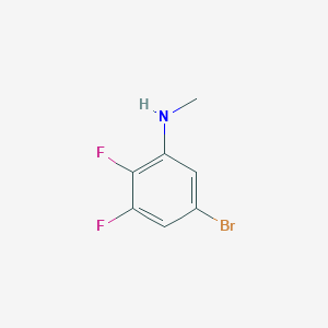 molecular formula C7H6BrF2N B1381337 5-bromo-2,3-difluoro-N-methylaniline CAS No. 1704069-06-6