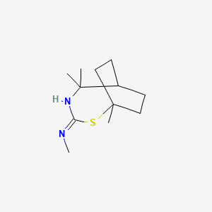 B13813377 N,1,5,5-Tetramethyl-2-thia-4-azabicyclo[4.2.2]dec-3-EN-3-amine CAS No. 5391-77-5