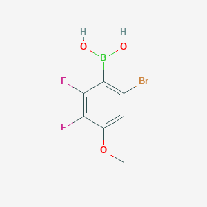 molecular formula C7H6BBrF2O3 B1381338 (6-Bromo-2,3-difluoro-4-methoxyphenyl)boronic acid CAS No. 1704080-27-2