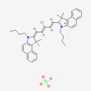 (2E)-3-butyl-2-[(2Z,4E)-5-(3-butyl-1,1-dimethylbenzo[e]indol-3-ium-2-yl)-3-chloropenta-2,4-dienylidene]-1,1-dimethylbenzo[e]indole;perchlorate