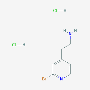 molecular formula C7H11BrCl2N2 B1381350 2-(2-Bromo-pyridin-4-yl)-ethylamine dihydrochloride CAS No. 1965309-57-2