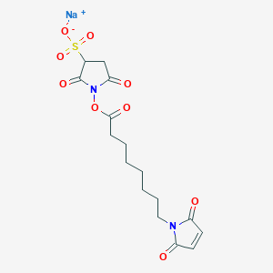 Sodium;1-[8-(2,5-dioxopyrrol-1-yl)octanoyloxy]-2,5-dioxopyrrolidine-3-sulfonate