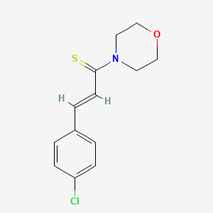 (E)-3-(4-chlorophenyl)-1-morpholin-4-ylprop-2-ene-1-thione