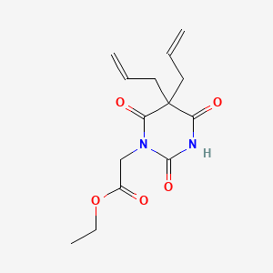 1-Pyrimidineacetic acid, hexahydro-5,5-diallyl-2,4,6-trioxo-, ethyl ester