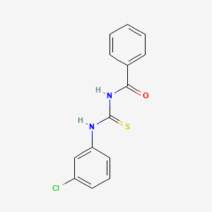 Urea, 1-benzoyl-3-(3-chlorophenyl)-2-thio-