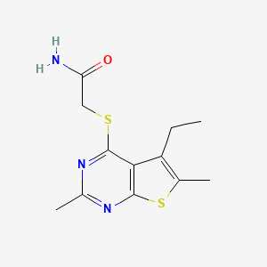 Acetamide,2-[(5-ethyl-2,6-dimethylthieno[2,3-D]pyrimidin-4-YL)thio]-