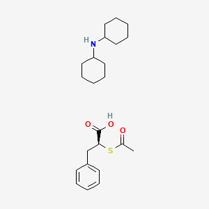 2(S)-Acetylthio-benzenepropanoic acid N-cyclohexylcyclohexanamine