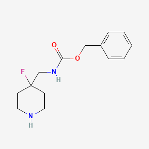 Benzyl (4-fluoropiperidin-4-yl)methylcarbamate