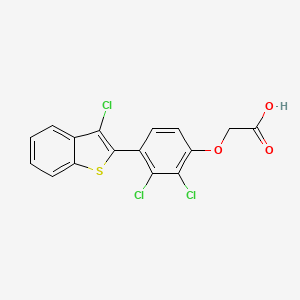 [4-(3-Chlorobenzo[b]thiophen-2-yl)-2,3-dichlorophenoxy]acetic acid