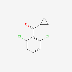 molecular formula C10H8Cl2O B1381367 Cyclopropyl(2,6-dichlorophenyl)methanone CAS No. 1598044-05-3