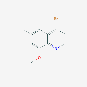 B1381368 4-Bromo-8-methoxy-6-methylquinoline CAS No. 1378260-33-3