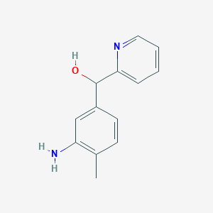 molecular formula C13H14N2O B1381397 (3-Amino-4-methylphenyl)(pyridin-2-yl)methanol CAS No. 1803581-37-4