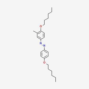 molecular formula C25H36N2O2 B1381404 4,4'-Bis(hexyloxy)-3-methylazobenzene CAS No. 1440509-03-4