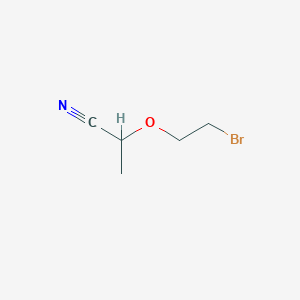 molecular formula C5H8BrNO B1381406 2-(2-Bromoethoxy)propanenitrile CAS No. 854679-28-0