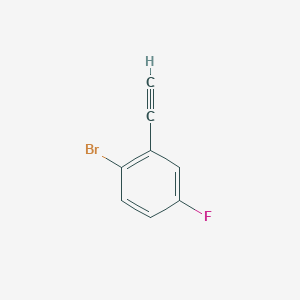 molecular formula C8H4BrF B1381416 1-溴-2-乙炔基-4-氟苯 CAS No. 1693887-36-3