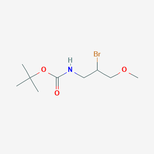 molecular formula C9H18BrNO3 B1381421 tert-butyl N-(2-bromo-3-methoxypropyl)carbamate CAS No. 1541902-31-1