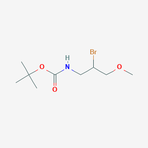 molecular formula C9H18BrNO3 B1381421 叔丁基N-(2-溴-3-甲氧基丙基)氨基甲酸酯 CAS No. 1541902-31-1