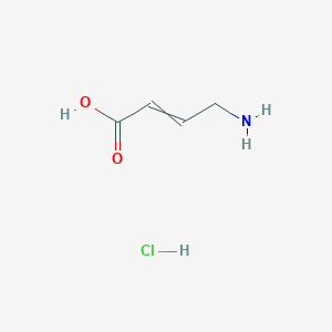 molecular formula C4H8ClNO2 B1381424 4-Aminobut-2-enoic acid hydrochloride CAS No. 129564-38-1