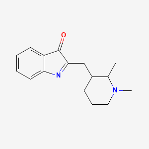 2-[(1,2-Dimethyl-3-piperidinyl)methyl]-3H-indol-3-one