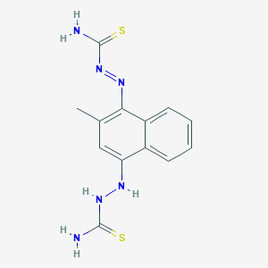 (E)-2-[4-(2-Carbamothioylhydrazinyl)-2-methylnaphthalen-1-yl]diazene-1-carbothioamide