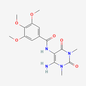 N-(4-amino-1,3-dimethyl-2,6-dioxopyrimidin-5-yl)-3,4,5-trimethoxybenzamide