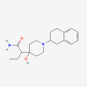 4-(1-Carbamoylpropyl)-1-(1,2,3,4-tetrahydro-2-naphthyl)-4-piperidinol