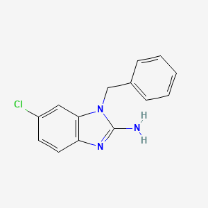 molecular formula C14H12ClN3 B1381436 1-benzyl-6-chloro-1H-1,3-benzodiazol-2-amine CAS No. 1545791-31-8