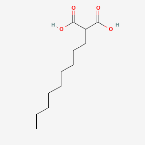 molecular formula C12H22O4 B13814365 Propanedioic acid, nonyl- CAS No. 3578-47-0