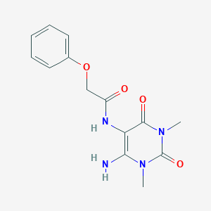 Acetamide,N-(6-amino-1,2,3,4-tetrahydro-1,3-dimethyl-2,4-dioxo-pyrimidin-5-YL)-2-phenoxy-