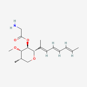 [(2S,3R,4S,5S)-4-methoxy-5-methyl-2-[(2E,4E,6E)-octa-2,4,6-trien-2-yl]oxan-3-yl] 2-aminoacetate