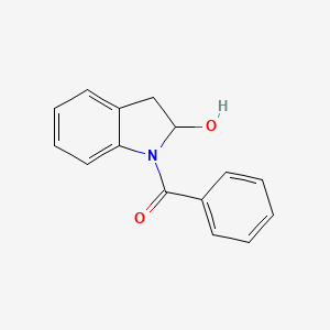 molecular formula C15H13NO2 B13814469 1-Benzoyl-2-indolinol CAS No. 22397-24-6