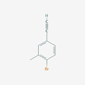 molecular formula C9H7B B1381462 1-Bromo-4-ethynyl-2-methylbenzene CAS No. 1356958-34-3