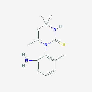 1-(2-Amino-6-methylphenyl)-3,4-dihydro-4,4,6-trimethyl-2(1H)-pyrimidinethione