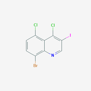 molecular formula C9H3BrCl2IN B1381468 8-Bromo-4,5-dichloro-3-iodoquinoline CAS No. 1601205-38-2