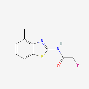 2-fluoro-N-(4-methyl-1,3-benzothiazol-2-yl)acetamide