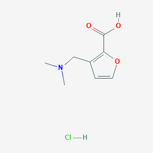 molecular formula C8H12ClNO3 B1381473 盐酸 3-[(二甲氨基)甲基]呋喃-2-羧酸 CAS No. 1803612-01-2