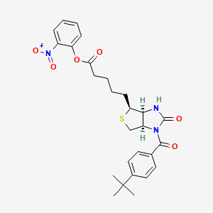 molecular formula C27H31N3O6S B1381476 N1-(4-(T-Butyl)benzoyl)-D-(+)biotin 2-nitrophenyl ester CAS No. 869354-61-0