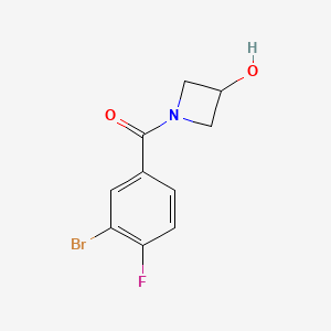 molecular formula C10H9BrFNO2 B1381479 1-(3-Bromo-4-fluorobenzoyl)azetidin-3-ol CAS No. 1696291-12-9